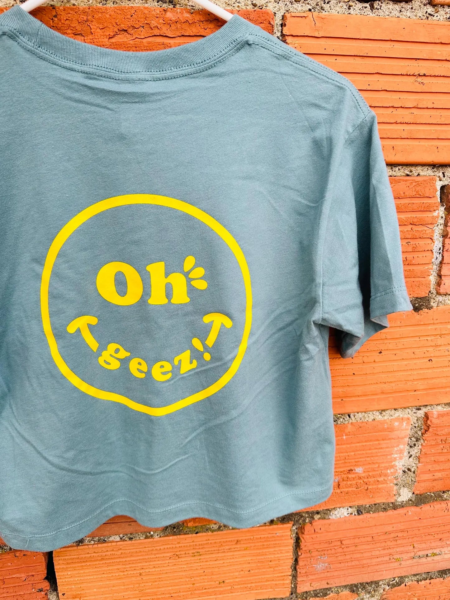 Oh Geez! Design Smiley Women's Boxy Fit T-shirt