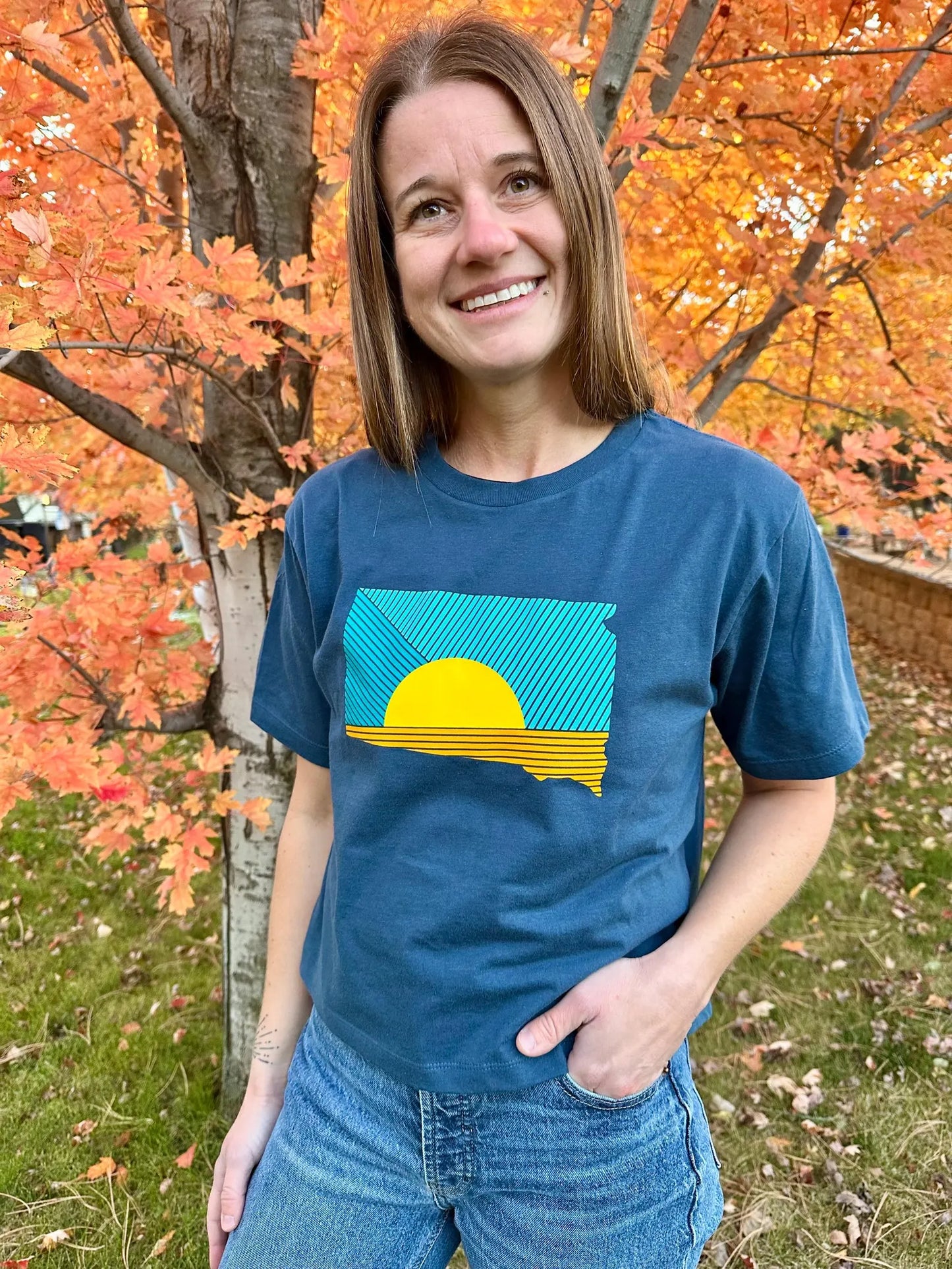 South Dakota Sunrays Women's Boxy Fit T-shirt