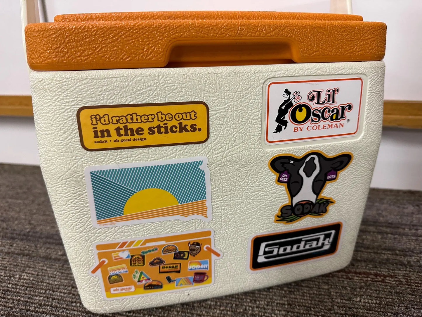 I'd Rather Be Out in the Sticks Sticker by Oh Geez! Design