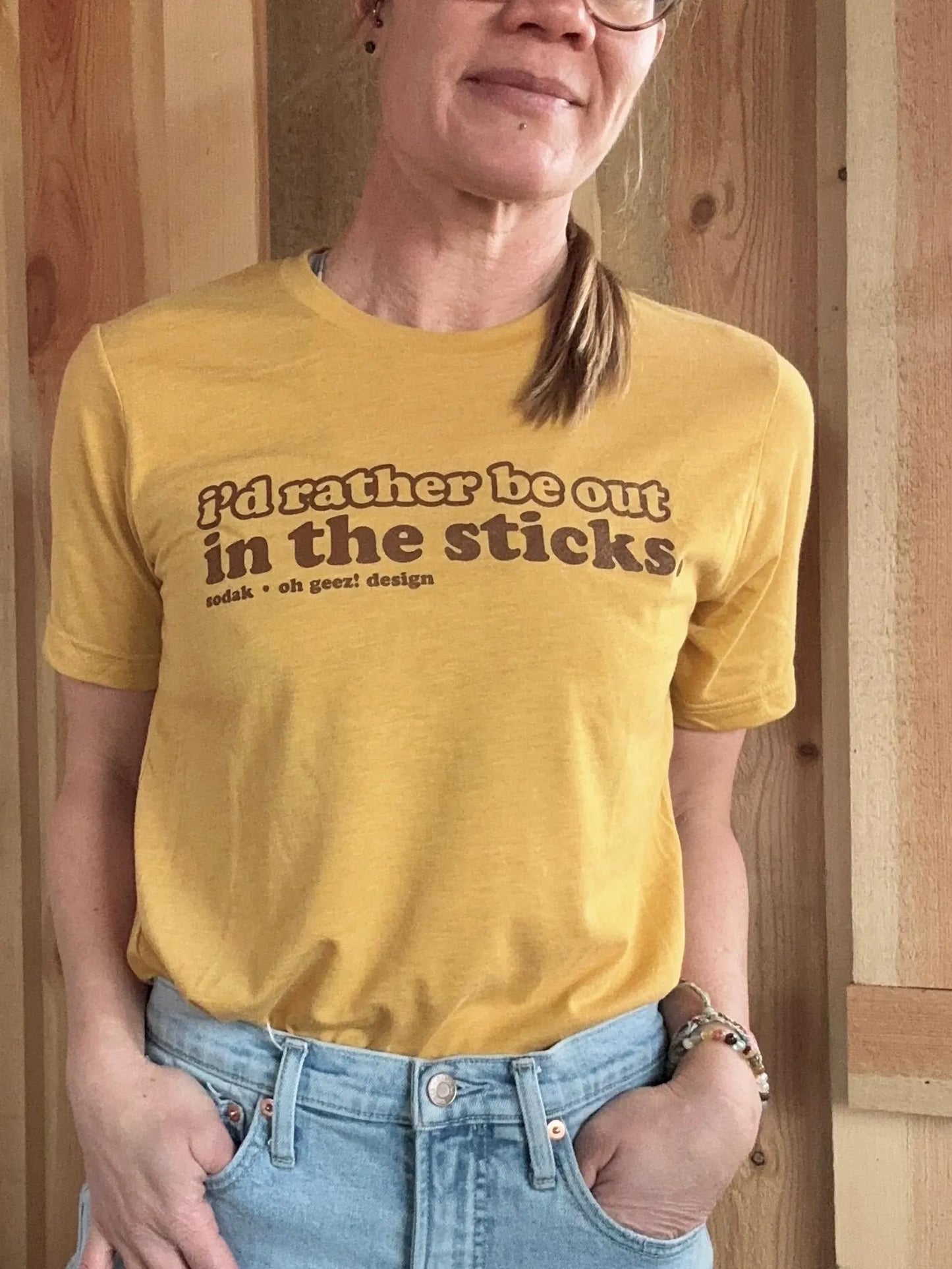 I'd Rather Be Out in the Sticks Unisex T-Shirt