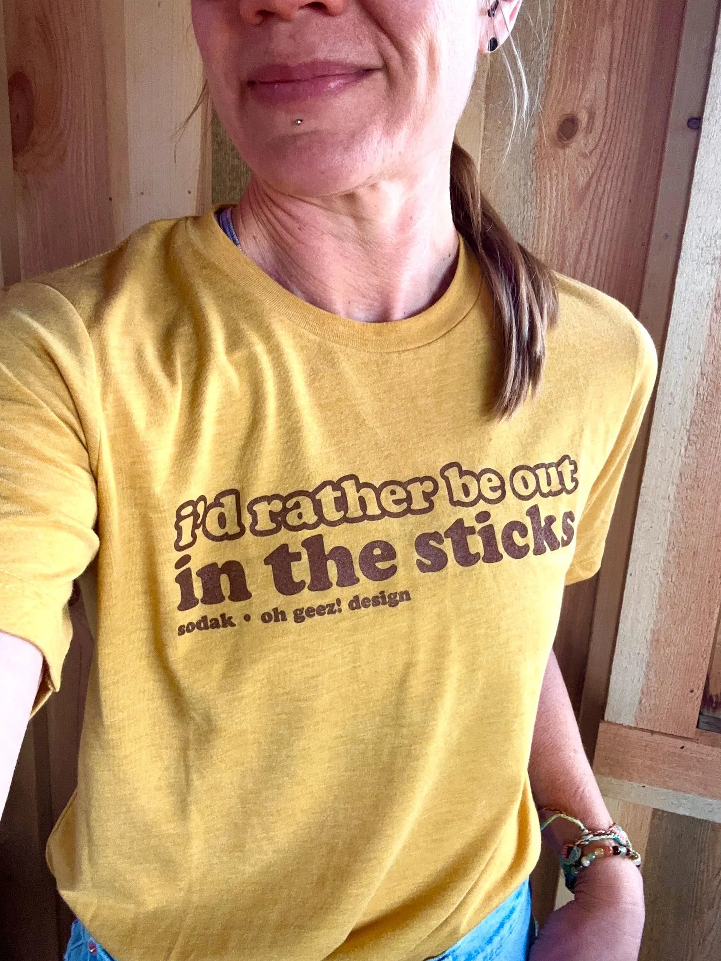 I'd Rather Be Out in the Sticks Unisex T-Shirt