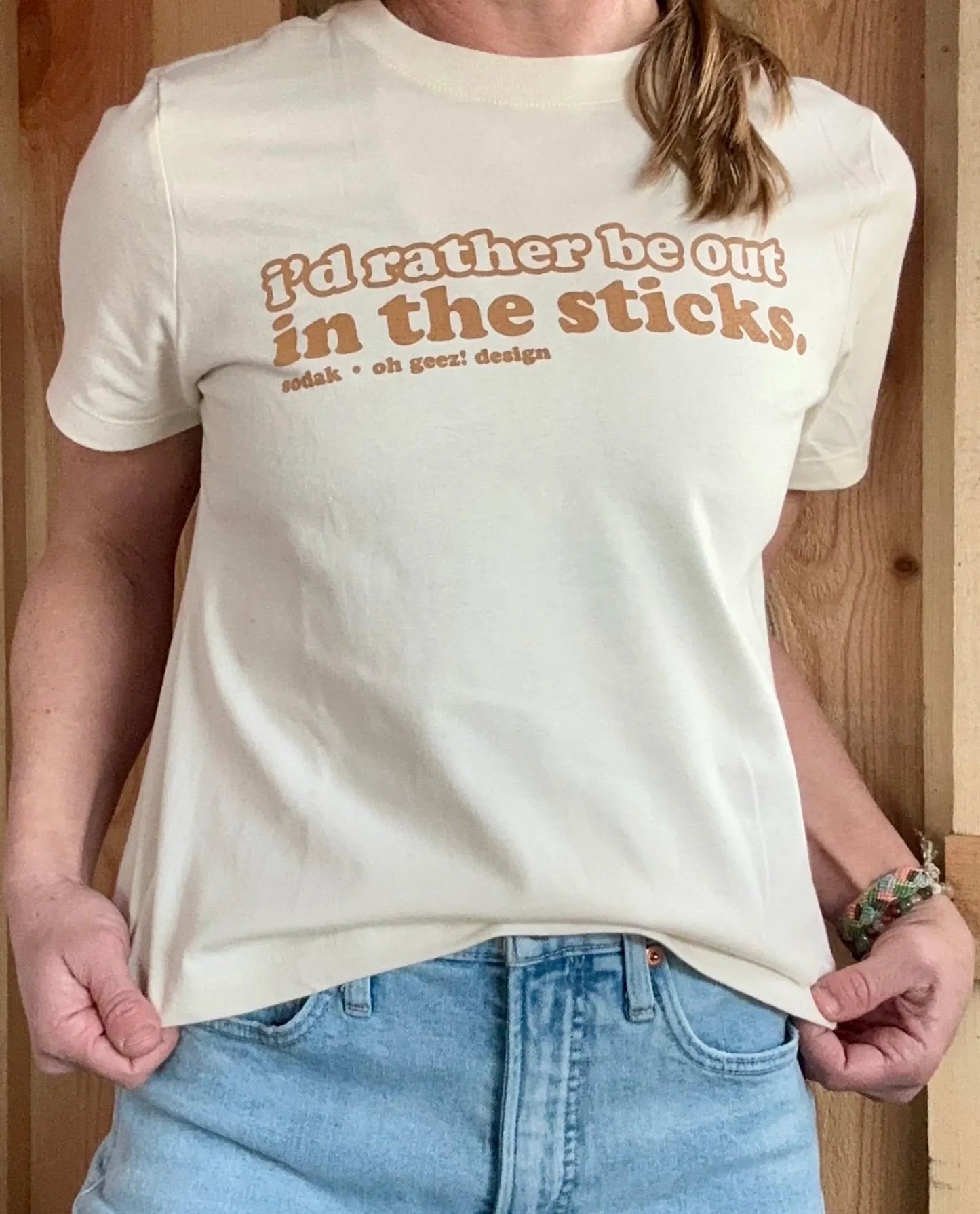 I'd Rather Be Out in the Sticks Women's T-Shirt Boxy Fit