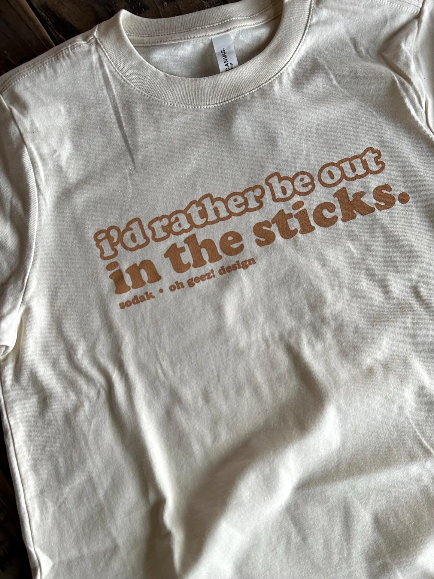 I'd Rather Be Out in the Sticks Women's T-Shirt Boxy Fit