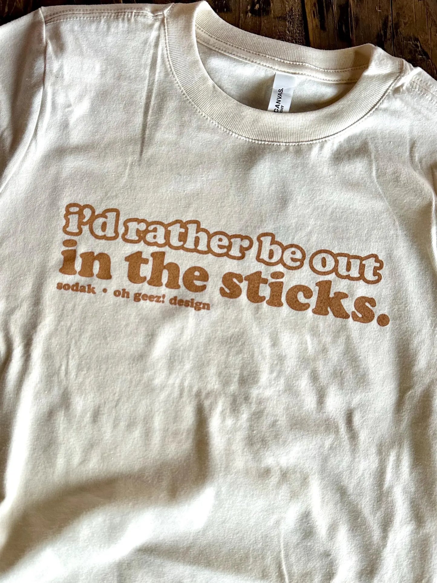 I'd Rather Be Out in the Sticks Women's T-Shirt Boxy Fit