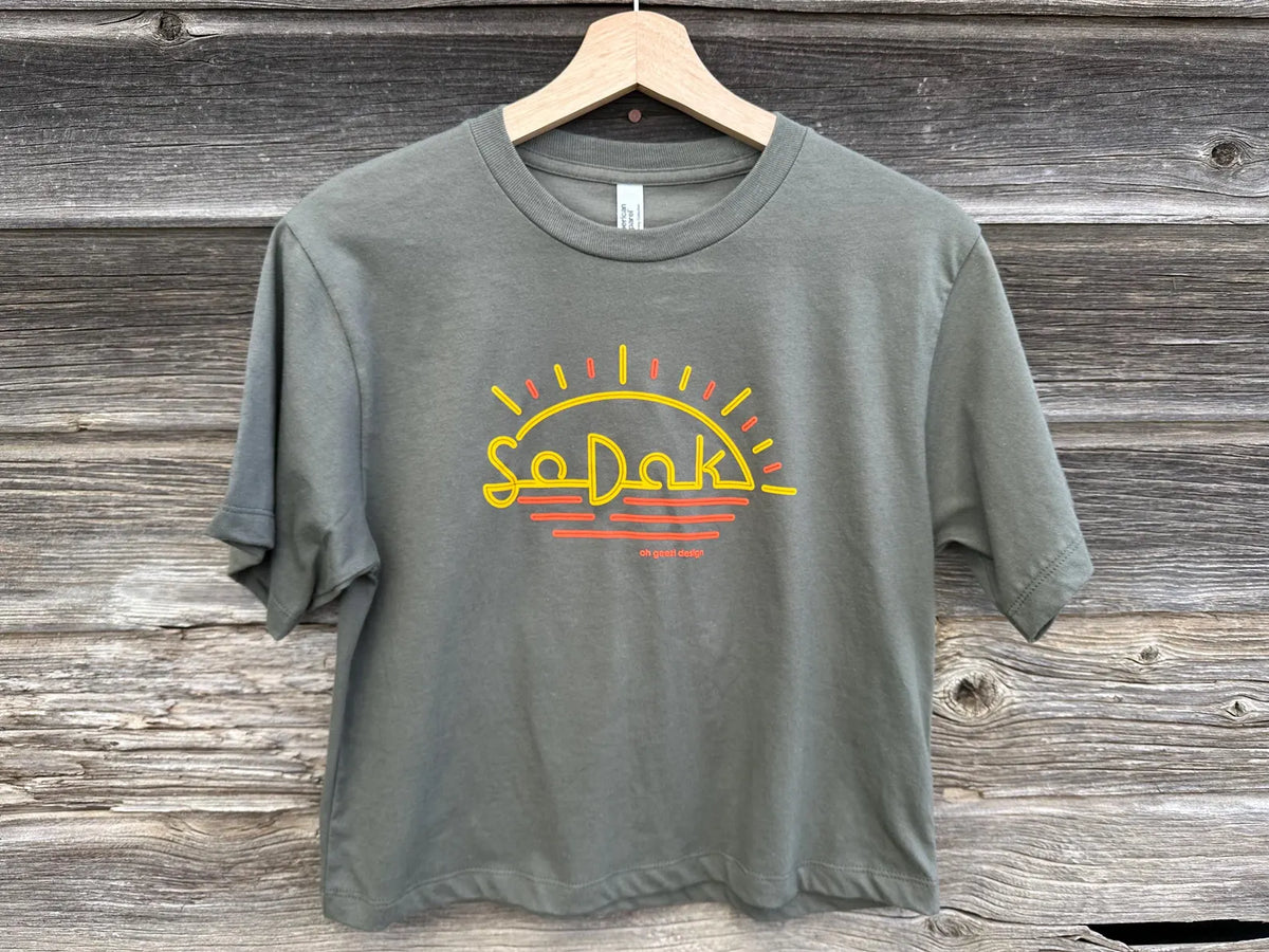 SoDak Neon Sun Women's Boxy Fit T-shirt
