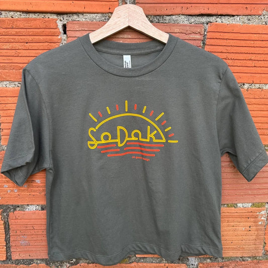 SoDak Neon Sun Women's Boxy Fit T-shirt