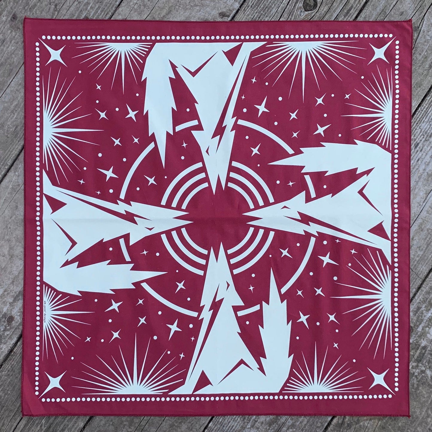 Harvest Moon Howling Coyote Maroon Bandana