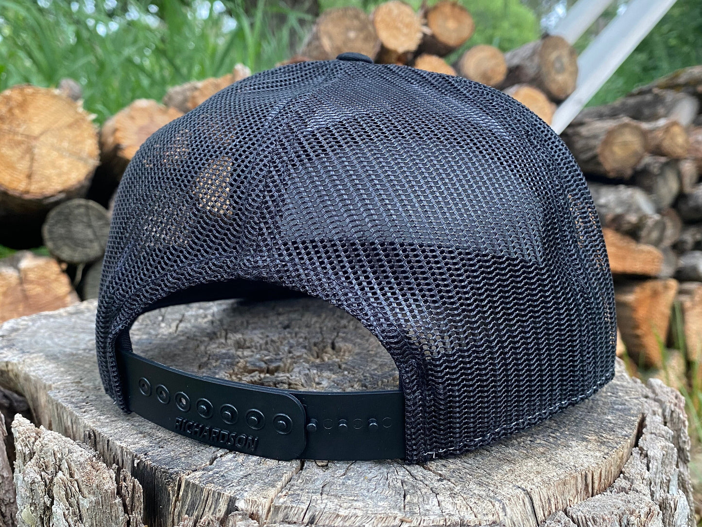 Camp SoDak Black Seven-Panel Flat Bill Hat